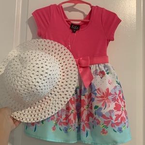 NWOT 2t Lilt dress and hat
